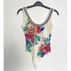 Flying Tomato Floral Bodysuit Womens Size Small
